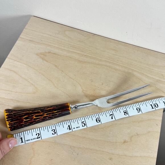 VTG Westall Richardson Sheffield England Carving Set 3 Bakelite Antler Handles - Picture 6 of 13